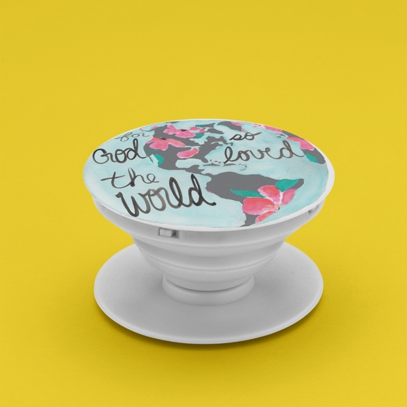 "for God so Loved the World..." Phone Grip/Stand - Picture 3 of 7